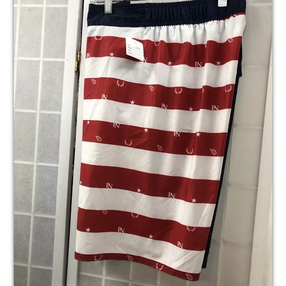 Parish, men, swim trunk, blue/red, laces, size L.: - Picture 3 of 7